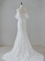 Luminous | Off the shoulder Lace bridal gown