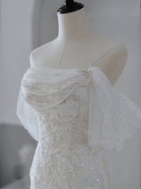 Luminous | Off the shoulder Lace bridal gown