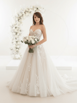 Lena | Corset wedding gown with long train