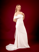 Aisha | Strapless Wedding Dress With Bow In The Back