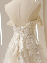 Juliette | Off The Shoulder Garden Wedding Dress
