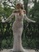 Chantle | Long sleeves beaded wedding gown