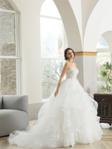 Nicole | Ruffle wedding dress