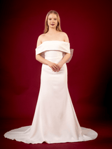 Aisha | Strapless Wedding Dress With Bow In The Back