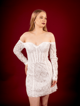 Cora | Mini Lace Wedding Dress