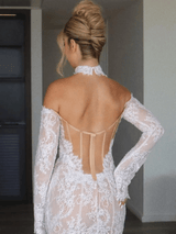 Chantle | Long sleeves beaded wedding gown