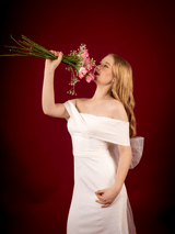 Aisha | Strapless Wedding Dress With Bow In The Back