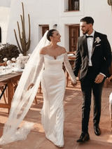 Lauren | Long sleeves white wedding dress