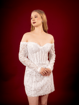 Cora | Mini Lace Wedding Dress