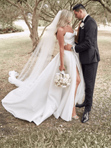 Lustre | Side slit bridal gown