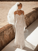 Chantle | Long sleeves beaded wedding gown