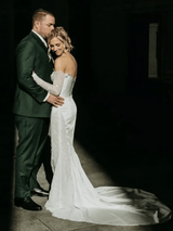 Lauren | Long sleeves white wedding dress