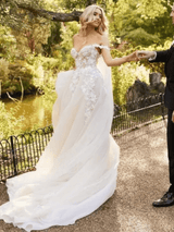 Eva | Off The Shoulder Lace Bridal Gown