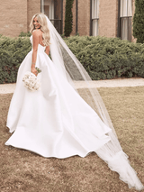 Lustre | Side slit bridal gown