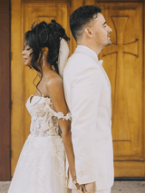 Eva | Off The Shoulder Lace Bridal Gown