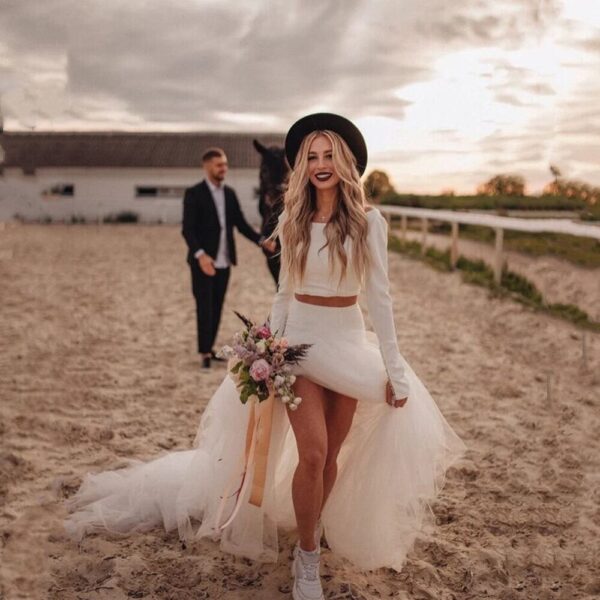 Beach wedding dress