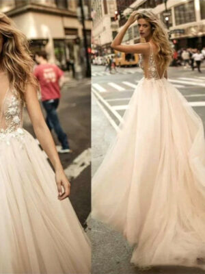 tulle wedding dress