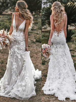 vintage lace wedding dress