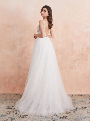 tulle wedding dress