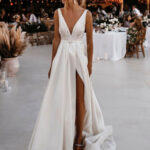 satin wedding dresses