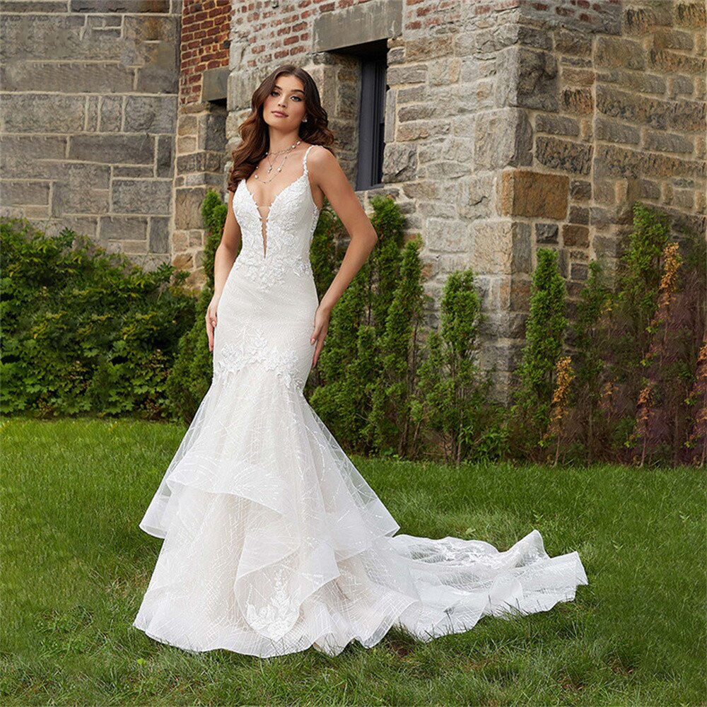 Princess Bridal Gown – Lace Trumpet Wedding Dress